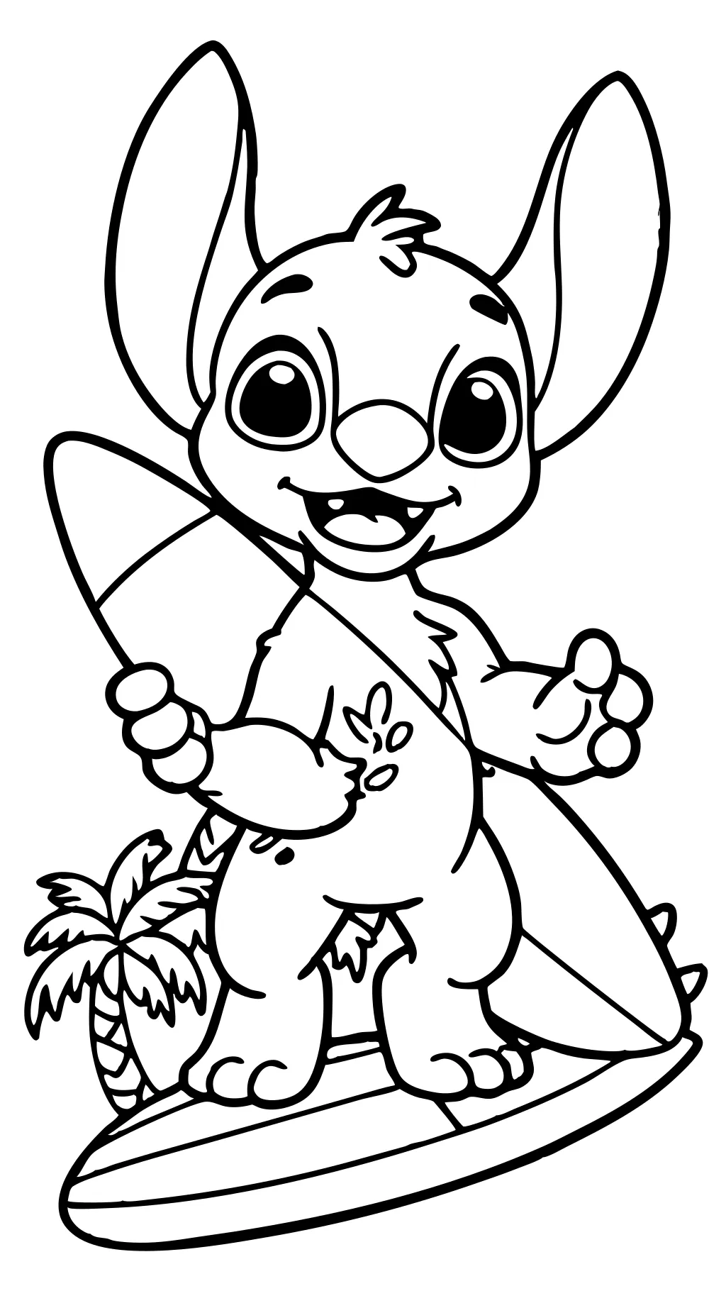 cute stitch coloring pages